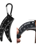 Turkey Spur Gauge Kit for Hunters Accurate Spur Length Measurement Compact Ruler with Hanging Hole measuring turkey spur