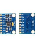 MPU 6050 3 Axis Accelerometer Gyroscope Sensor Module 6DOF 16 Bit ADC Data Output For Arduino Raspberry Pi UNO Board 3 To 5V Power Supply Compatible With Arduino IDE DIY Friendly Mounting Ideal For DIY Robotics Data Logging And Motion Tracking, blue PCB