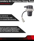Toyota Tacoma Secondary Air Injection Smog Pump 2.7L L4 2005-2015 Replacement Plug-And-Play Unit Replaces 176000C020