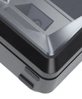Close-up of Hands Free Desktop Barcode Scanner For 1D 2D And QR Codes With IR Auto Sensing, USB Plug And Play sensor detail