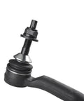 Beefed-Up Heavy Duty 4 Piece Front Tie Rod End Kit Inner And Outer Set For Ford Edge Fusion Lincoln MKX MKZ Direct Fit Replacement Includes ES801110 ES801109 ES801122 close-up black steel front tie rod end