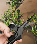 Stainless Steel Micro Tip Pruning Shear With Lightweight Ergonomic Grip Straight Precision Blades Nonstick Teflon Coating For Gardening