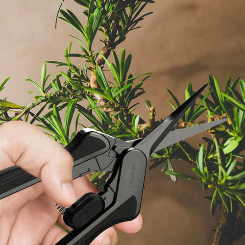 Stainless Steel Micro Tip Pruning Shear With Lightweight Ergonomic Grip Straight Precision Blades Nonstick Teflon Coating For Gardening