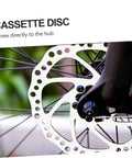 Close-up of a cassette disc attached to a mountain bike hub, showcasing the design of Complete Front And Rear Mechanical Disc Brake Kit With Heavy Duty Rotors And Precision Calipers Plus All Mounting Bolts For Mountain Bikes Gnarly Trail Ready Setup.