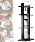 Get Your Daily Fix With This Reliable Glass Cold Brew Drip Tower Featuring An Adjustable Flow Valve And Massive One Liter Body For Bold Iced Coffee Anytime You Crave It.