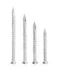 Heavy Duty Stainless Steel Self-Tapping Screws Kit for Woodworking, Flat Head Deck Screws with T25 Drive, 70mm length, 35-Piece Set