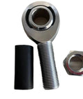 Hardcore Chromoly Steel Male Rod Ends And Heim Joints Swivel Smooth With M16x2.0 Threads Right And Left Hand Rose Joint Bearing Kit with black sleeve and nut.