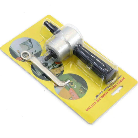 Ultimate Multipurpose Sheet Metal Nibbler Cutter Drill Attachment Double Head For Handheld Drills in packaging