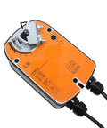 Real Deal 4 NM Rotary Actuator Assembly For Ventilation Drive AC DC 24V Smooth Operation heavy-duty actuator top view with wiring.