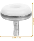 10 Pack Screw On Iron Furniture Feet M6 For Beds Couches Tables And Dressers White Simple Classic Decorative Legs Rock Solid Bearing Capacity Easy To Install Durable Support For Home Furniture