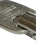 Close-up of metal Door Key Replacement For Top Notch Washers And Dryers From Maytag KitchenAid JennAir Amana Sears And Kenmore W10140858
