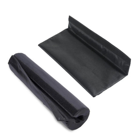 Barbell Squat Pad With Thick Foam Cushion For Neck And Shoulders, Anti Slip Pad open and rolled for weight lifting
