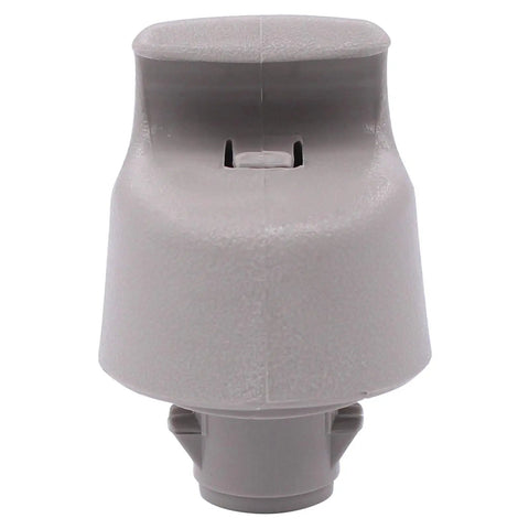 Front view of gray sun visor retainer clip holder latch lock that stays put compatible with Nissan Maxima Pathfinder Altima SUVs