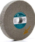 Deburring Wheel With Silicon Carbide For Metal Finishing, 6 Inch Diameter, 1 Inch Width, 1 Arbor, 8S Medium Grit, 6000 RPM High Speed