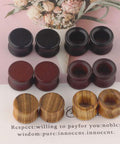 Wood Ear Tunnels Set Of 12 Pairs Dope 00 Gauge 10mm Wooden Gauges Natural Black Brown Vintage Flesh Plugs