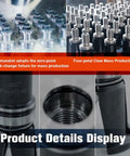 Precision Spindle Pull Claw With 90 Degree Pull Stud One Piece Design For Cnc Tool Changer displaying alloy steel construction and mass production details.