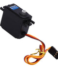 Heavy Duty 22G Digital RC Servo With Solid Metal Gears, 22g size, black casing, designed for precision steering in RC models.