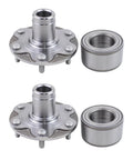 Front Wheel Hub And Bearing Assembly Two Pack For Toyota Sequoia 4WD 2001 To 2007 Tacoma 1995 To 2004 Tundra 2000 To 2006 And 4Runner 1996 To 2002 Replacement WHB087 OEM Grade Heavy Duty, front view