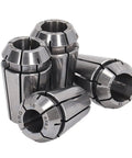 Durable Spring Steel ERG16 Collet Chuck Perfect For Boring Milling And Reaming Tasks With Tire Repair Grinding Heads For Rotary Tools And Hobby Projects in a close-up pile.