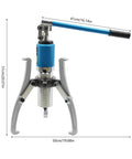 Thinking Process: 3-jaw bearing puller tool, 51cm tall, 41cm handle, metal shaft extractor for bearings and gears