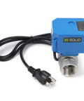 1 Inch Motorized Ball Valve With 110 VAC Plug, NSF Certified 304 Stainless Steel, Auto Return, Normally Closed, NPT Thread