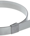 Center Punch Clamp 5/8 Inch Wide 0.025 Inch Thick 6.5 Inch Diameter 201 Stainless Steel Easy Install Clamp For Maintenance And Quick Field Repairs Pack Of 25