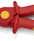 Insulated Flat Nose Plastic Pliers With Fiberglass Reinforcement 1000V Rated Red And Yellow Handle Design For A Pro Grade Grip