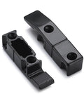 Black components of 10Pcs Corner Brace Connection Hinge Set For Quick Snap Fit Of Furniture Panels And Cabinets Mounting Fasteners