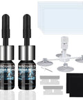 Windshield Chip And Crack Repair Kit Quick Fix For Windshields Windows And Mirrors, Glass Repair Fluid For All Crack Types, High Speed Curing