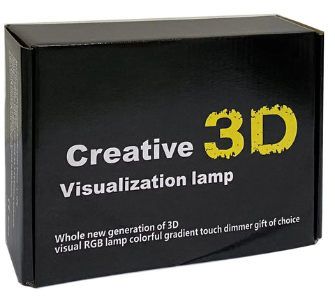 Box of Creative 3D Visualization Lamp for 3D Baseball Night Light With New York Vibe, Remote Control And 16 Color Options