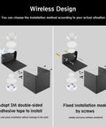 Cordless LED Cube Wall Sconces With Remote Dimmable Up And Down Lighting Eye Friendly Brightness installation methods.