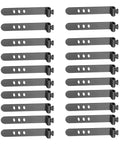 Heavy Duty Reusable Cable Ties And Premium Wire Organizer Straps For Instant Cord Sorting in black, showing multiple durable straps for organization.