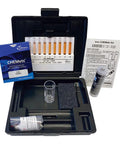Iron Test Kit For Total And Ferrous Iron In Water K6210 Compatible Easy To Use Lab Grade Iron Testing Kit For Home Labs Aquariums Water Purification And Quality Assurance open case with vial, reagent ampoules, instructions, and tube