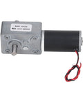 Heavy Duty High Torque DC Motor Boasts An Aluminum Alloy Casing And Does The Heavy Lifting At 30 Kgf Cm with wires and metal casing.