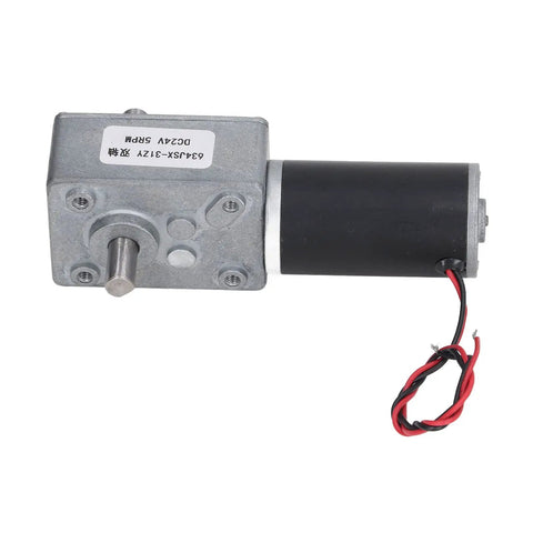 Heavy Duty High Torque DC Motor Boasts An Aluminum Alloy Casing And Does The Heavy Lifting At 30 Kgf Cm with wires and metal casing.