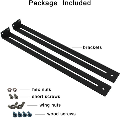 Drawer Repair Kit For Sagging Drawers, Sturdy Middle Mount Bracket To Reinforce Dresser Cabinets, screws and nuts pictured.