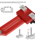 Ultimate Pro Grade Thin Rip Jig Guide for table saws, aluminum anodized construction with telescoping stroke visible