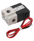 Three Way Vacuum Solenoid Valve Direct Acting Two Position Pneumatic Air Valve With Copper Coil and Polished Internal Wall