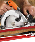 Adjustable Aluminum Circular Saw Guide Rail With Dual Lock for 360mm saw base, CNC anodized, guiding saw on wood