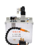 Built Tough 3 Liter Coolant Sprayer With Flexible Shaft Solenoid Valve showing metal tank, adjustable nozzle for CNC machining.