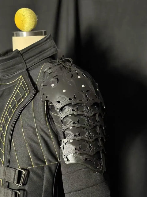 Hardwearing Plastic Shoulder Armor for Medieval Pauldron built for realistic steel sword sparring strong defense and comfortable fit