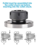 Get This Heavy Duty 40Cr Gavigain ER-40 Collet Chuck With Accurate Design For Lathe And Milling Machine Users. Collet chuck with assembly illustration.
