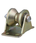 Badass 2 Inch V Groove Steel Caster Wheel For Sliding Gate And Industrial Carts, durable steel pulley for heavy loads.