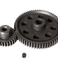 RC Spur Differential 64T Steel Main Gear And 26T Pinion Motor Gear Combo For 1 To 10 Scale RC Trucks, Compatible With Redcat Volcano EPX