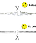 Comparison of Outdoor Shade Sail Rope Kit 50 Feet Diamond Braided Polyester Line cut showing loose and no loose ends.