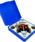 Electromagnet Experiment Kit For School Labs And Physics Classrooms With Dual Coil Model, 1.5V Battery Power, About 400 Turns in blue case