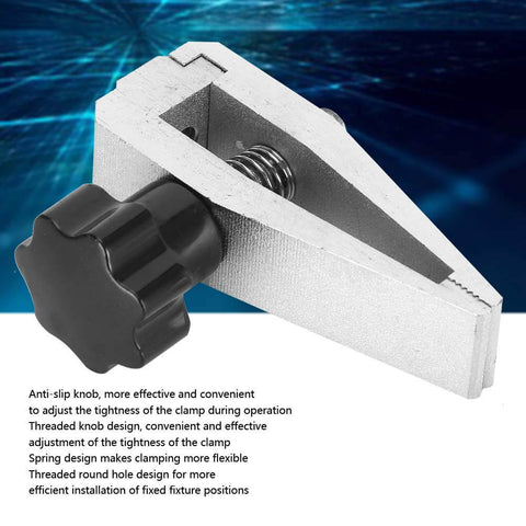 Push-Pull Force Fixture Clamp For Tensile Testing, 500N stainless steel with adjustable anti-slip knob