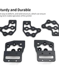 Premium Cnc Aluminum 3D Printer Frame Kit With Hardware Lightweight Upgrade For Ender 3 V24 R2, sturdy black brackets.