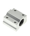 SC8UU Linear Motion Ball Bearing Guide For CNC Routers And 3D Printers Hella Smooth Slide Block Bushing aluminum housing detail.