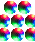 Eight Pack Inline Skate Wheels With ABEC 9 Bearings Light Up 68mm 70mm 72mm 76mm For Kids And Adults, LED glow effect